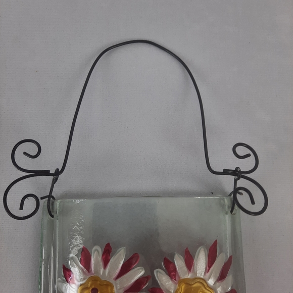 Fused Glass Hanging Pocket Flower Vase - Picture 9 of 9